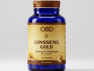 OBD Ginseng Gold Energy & Vitality Support - 30 Capsules