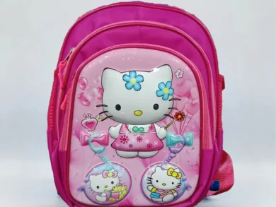 3D Kitty Kids School Backpack