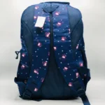 Durable and lightweight school backpack for girls with ergonomic padded straps and organized storage sections, titled 'Happy Time'.