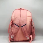 Cute Peach Backpack for Girls featuring a soft peach tone, lightweight design, and spacious compartments for everyday school and casual use.