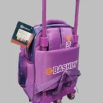 Cute Sofia Themed School Trolley Bag featuring a vibrant princess design with smooth rolling wheels and a retractable handle for easy school travel.
