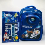 Practical Space Theme 2-in-1 School Set with a lightweight backpack and matching lunch bag, ideal for carrying books, meals, and daily essentials.