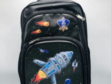 Space-Themed Trolley Backpack