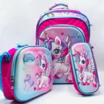 Unicorn 3-in-1 School Bag Set for Girls