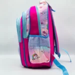 Practical Unicorn 3-in-1 School Bag Set for Girls designed with organized storage, a matching lunch bag, and pencil pouch to keep essentials neatly arranged.