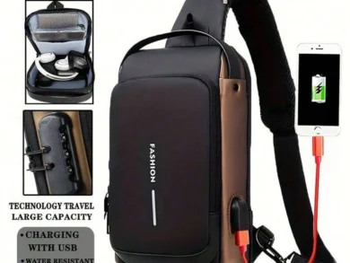 Unisex Anti-Theft Sling Bag