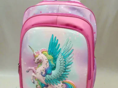 Waterproof Unicorn Trolley School Bag