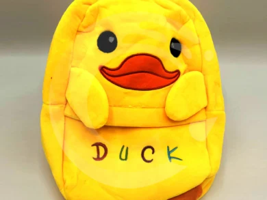 Yellow Duck Plush Cartoon Backpack