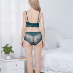 Stylish AyeshaMall Flower Embroidery Bra and Panty Set with fine detailing and lightweight material, perfect for everyday wear or special occasions.