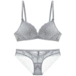 AyeshaMall Push-Up Bra Set with Upper Thin and Lower Thick Cup