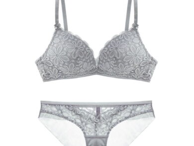 AyeshaMall Push-Up Bra Set with Upper Thin and Lower Thick Cup