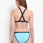 Premium Blue Solid Designer Bikini Bra Set 3 designed with a minimalist solid color and supportive structure, perfect for everyday wear and special occasions.