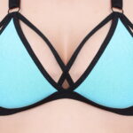 Comfortable Blue Solid Designer Bikini Bra Set 3 with breathable fabric and a secure fit, delivering both elegance and ease in one set.