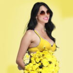 Elegant Bra in Yellow with Demi Cups designed with a flattering demi-cup shape and soft fabric for a stylish and supportive fit.