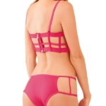 Premium Cage Me Up Bra Top Set crafted with smooth material and statement strap accents, perfect for adding a daring touch to your lingerie collection.