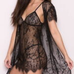 Elegant Coquette Double Layer Tulle Babydoll G-String designed with soft double-layer tulle and a flowing silhouette for a romantic and graceful look.