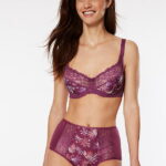 Comfortable Floral Jacquard Lace Non-Padded Full Cup Bra crafted with soft breathable fabric and non-padded cups, offering a natural shape with all-day ease.