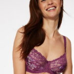 Elegant Floral Jacquard Lace Non-Padded Full Cup Bra designed with intricate floral patterns and full coverage for a graceful and supportive fit.