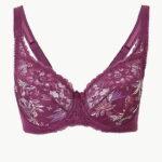 Floral Jacquard Lace Non-Padded Full Cup Bra