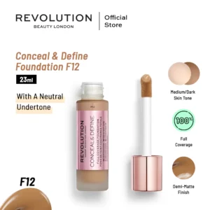 Makeup Revolution Conceal & Define Foundation - F12