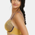 Premium Stir Padded Wirefree Neck Lace Bra crafted with stretchable material and smooth finish, perfect for daily wear under all outfits.