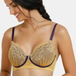 Stylish Stir Padded Wirefree Neck Lace Bra with light padding and feminine lace detailing, offering a natural shape and confident fit.