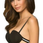 Elegant black bra with stretch band and lightweight structure for daily wear