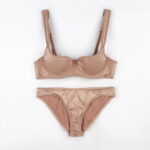 Sleek Ultra Thin Half-Cup Smooth Comfortable Bra Panty Set designed with a lightweight feel and smooth finish, offering a barely-there comfort with a modern touch.