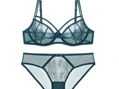 Victoria Transparent Ultra Thin Bra Set