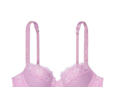 Violet Muse Lace and Dot With Love Strap Demi Bra