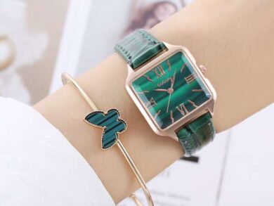 Charming Shein Square Quartz Watch & Jewelry Set 1