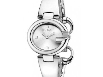 Elegant Gucci Guccissima Small Size Silver Dial Women’s Watch