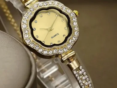 Radiant Adjustable Chain Floral Design Girls Watch