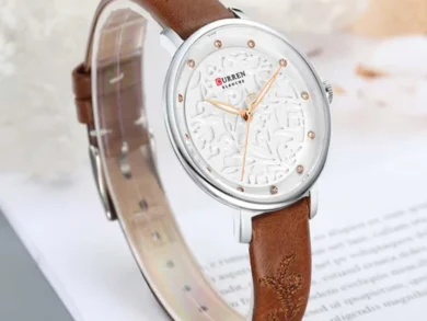 Sleek Curren 9046 Women’s Leather Straps Watch 1