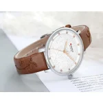 Sleek Curren 9046 Women’s Leather Straps Watch