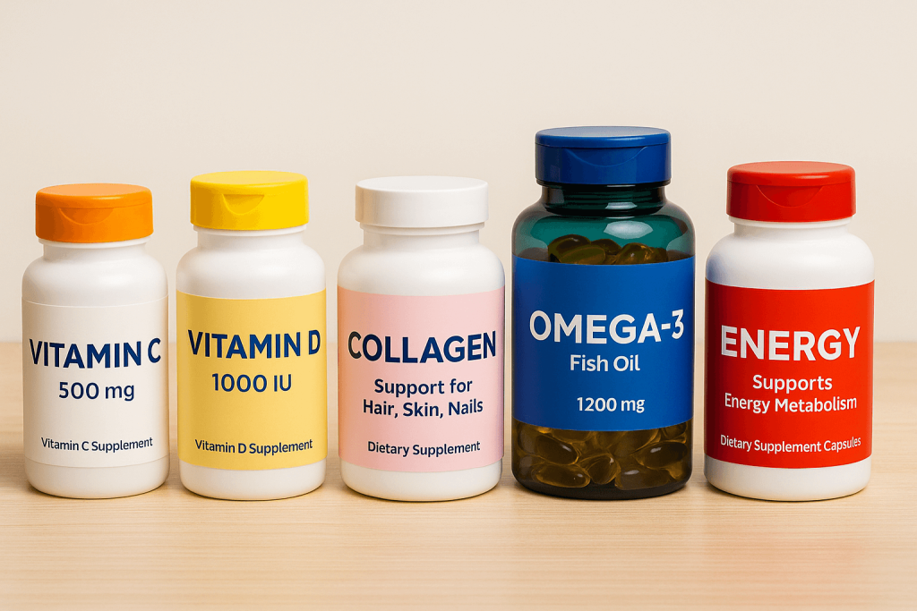 collagen and omega-3 capsules vitamins and supplements Pakistan
