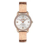 Elegant Coach Rose Gold Watch — 028
