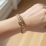 Iconic IWA Round Stone Dial Women’s Watch 4