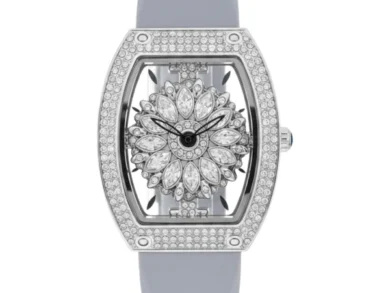 Light Purple Silicone Strap Silver Dial Watch MF0496L