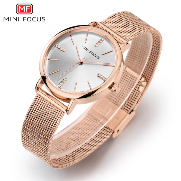 Radiant Mini Focus Rose Gold Mesh Ladies Watch 1 Radiant Mini Focus Rose Gold Mesh Ladies Watch 1