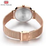Radiant Mini Focus Rose Gold Mesh Ladies Watch 2