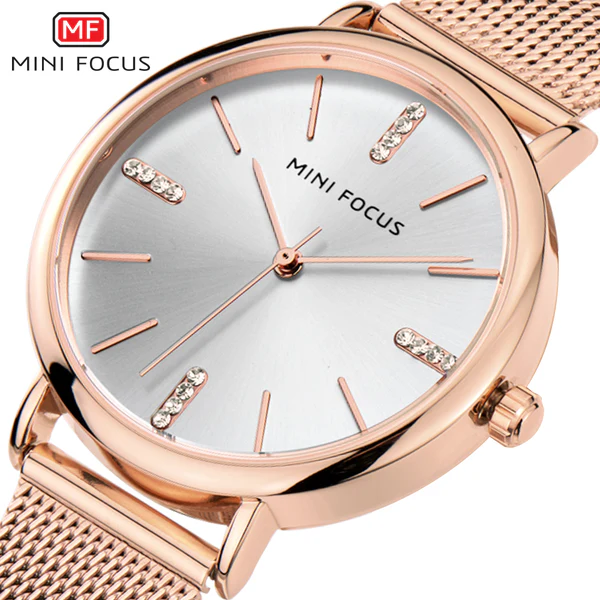 Radiant Mini Focus Rose Gold Mesh Ladies Watch 3 Radiant Mini Focus Rose Gold Mesh Ladies Watch 3