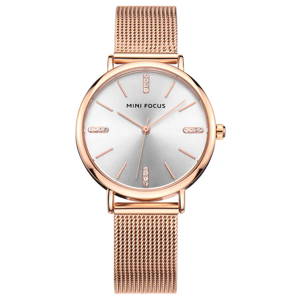 Radiant Mini Focus Rose Gold Mesh Ladies Watch Radiant Mini Focus Rose Gold Mesh Ladies Watch