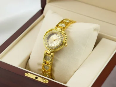 Round Heart Flower Dial Women’s Watch WHL00495 1