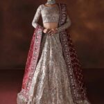Ayesha’s Antique Beige & Wine Bridal Dress