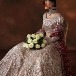 Ayesha’s Antique Beige & Wine Bridal Dress 3