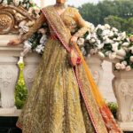 Ayesha’s Antique Gold Mehndi Lehenga 3
