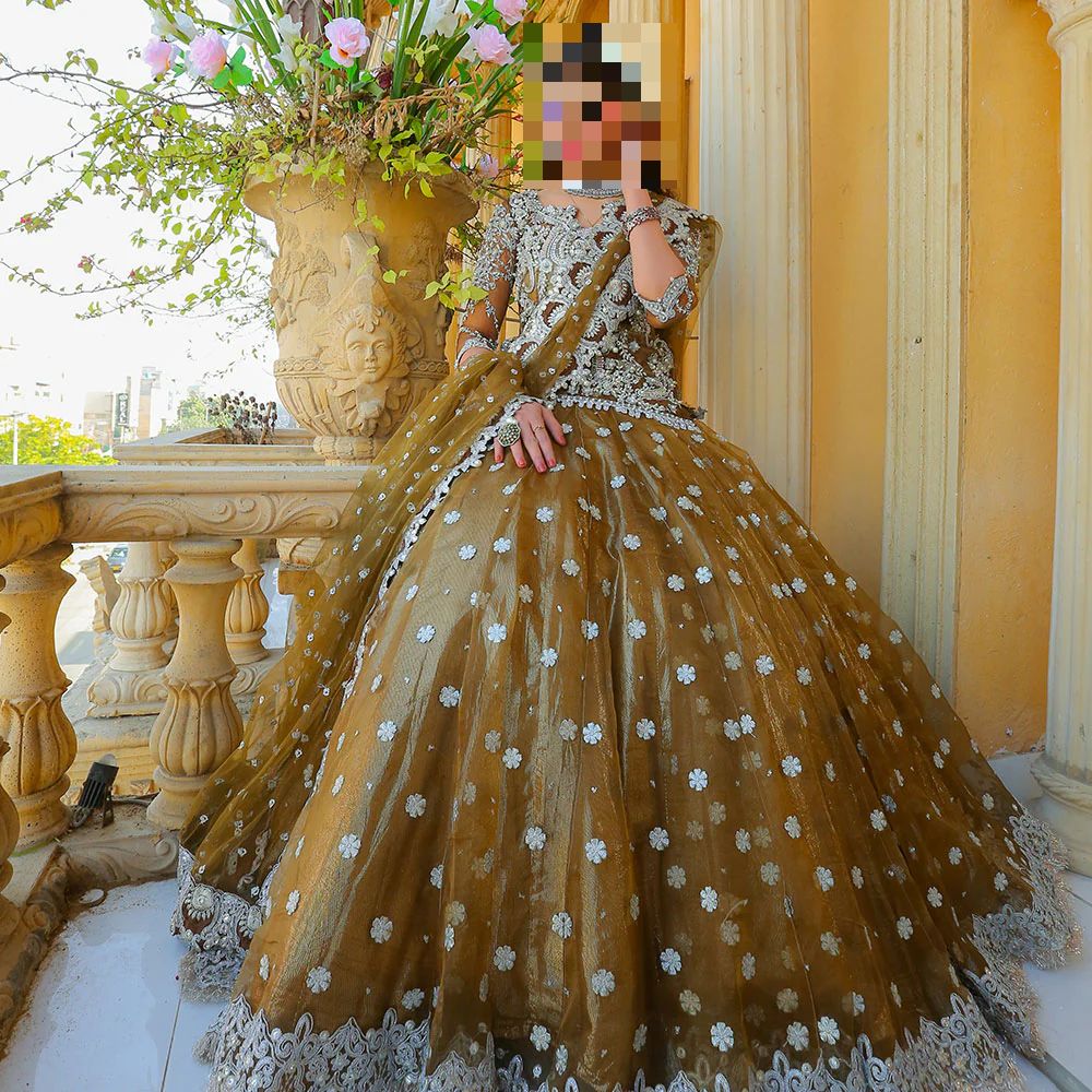 Ayesha’s Antique Olive Wedding Dress Ayesha’s Antique Olive Wedding Dress