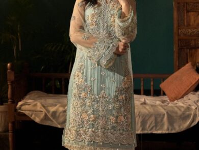 Ayesha’s Aqua Mint Party Dress 2