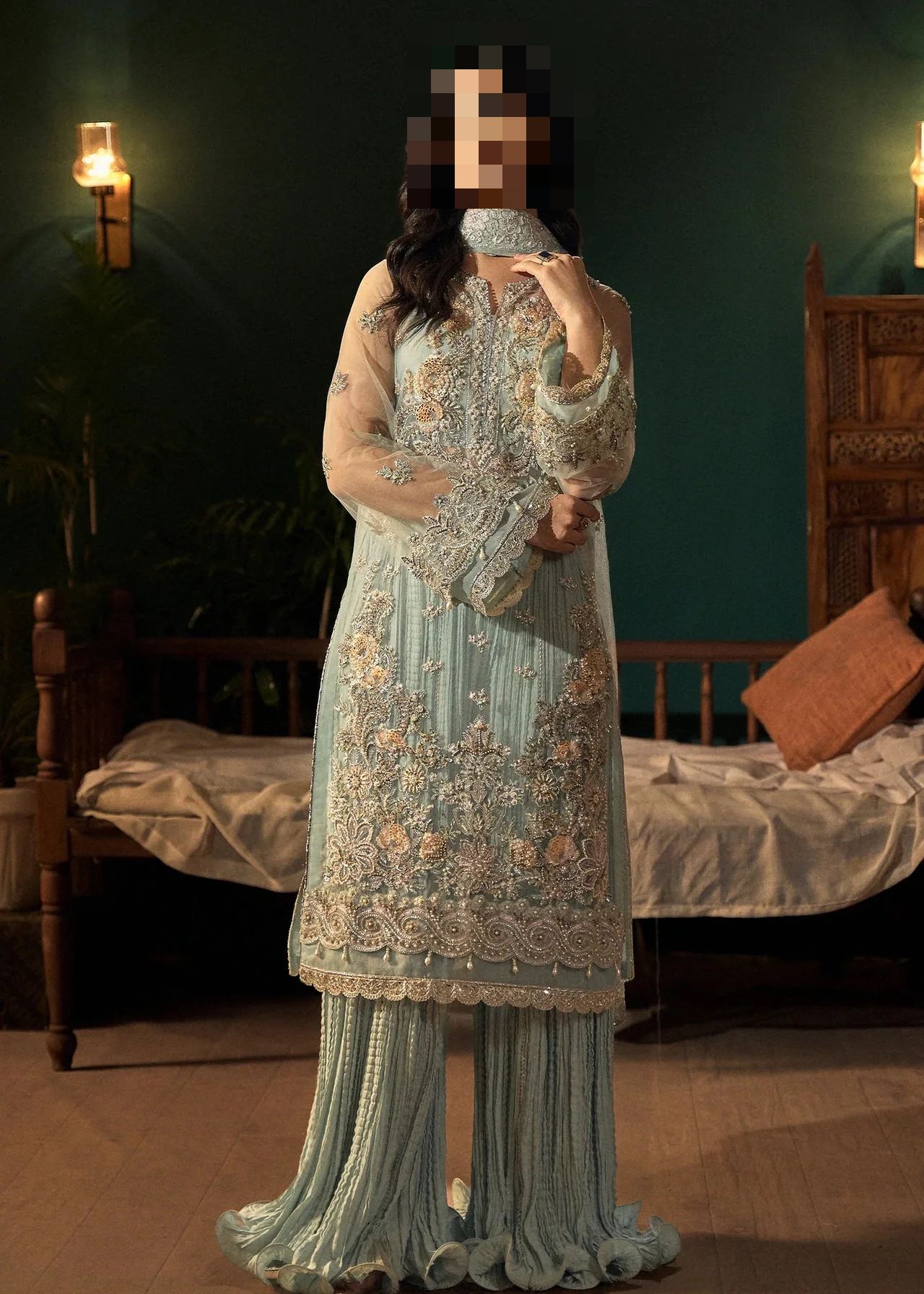 Ayesha’s Aqua Mint Party Dress 2 Ayesha’s Aqua Mint Party Dress 2